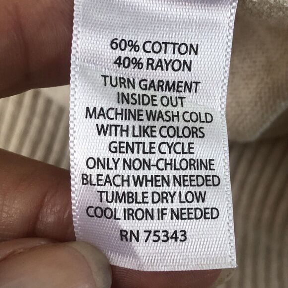 Ruby Moon Ivory Beige Heather Button Down Back & Wrist Sweater Small - Picture 6 of 13